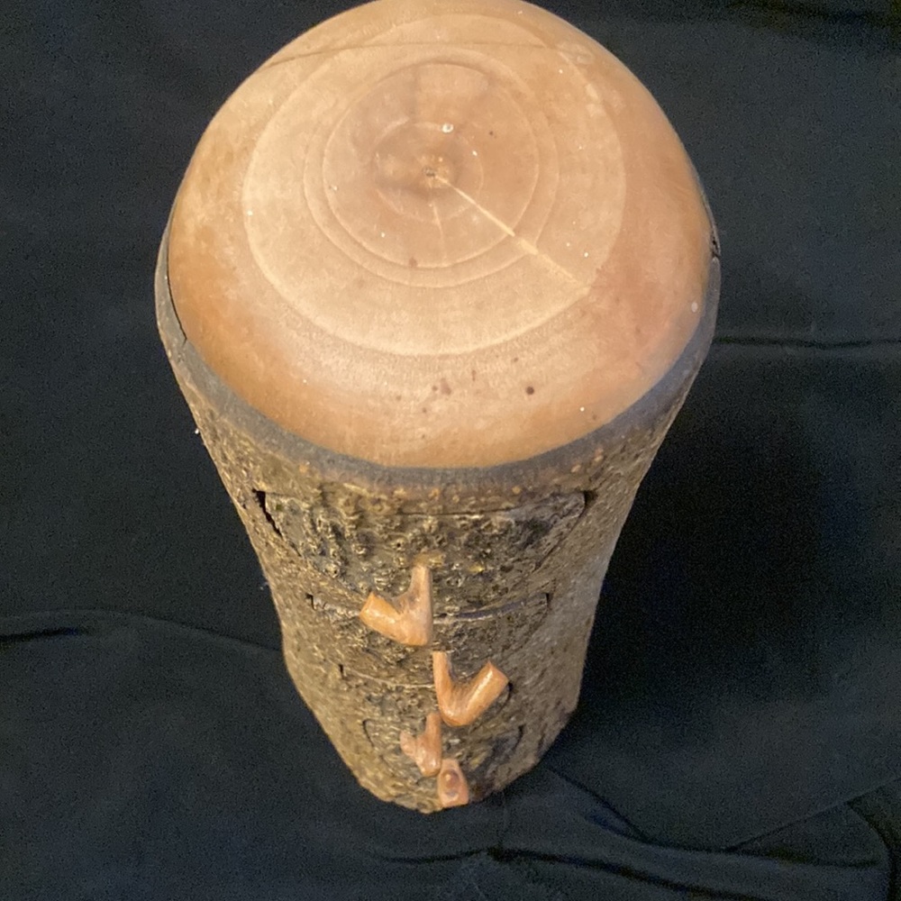 Hand made artisan log 4 drawer jewelry box - Picture 4 of 11
